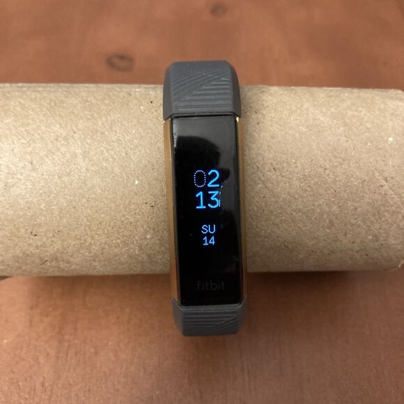 Fitbit Alta HR Activity Tracker FB408 Bronze/Gray No Charger Tested Works - Picture 1 of 5
